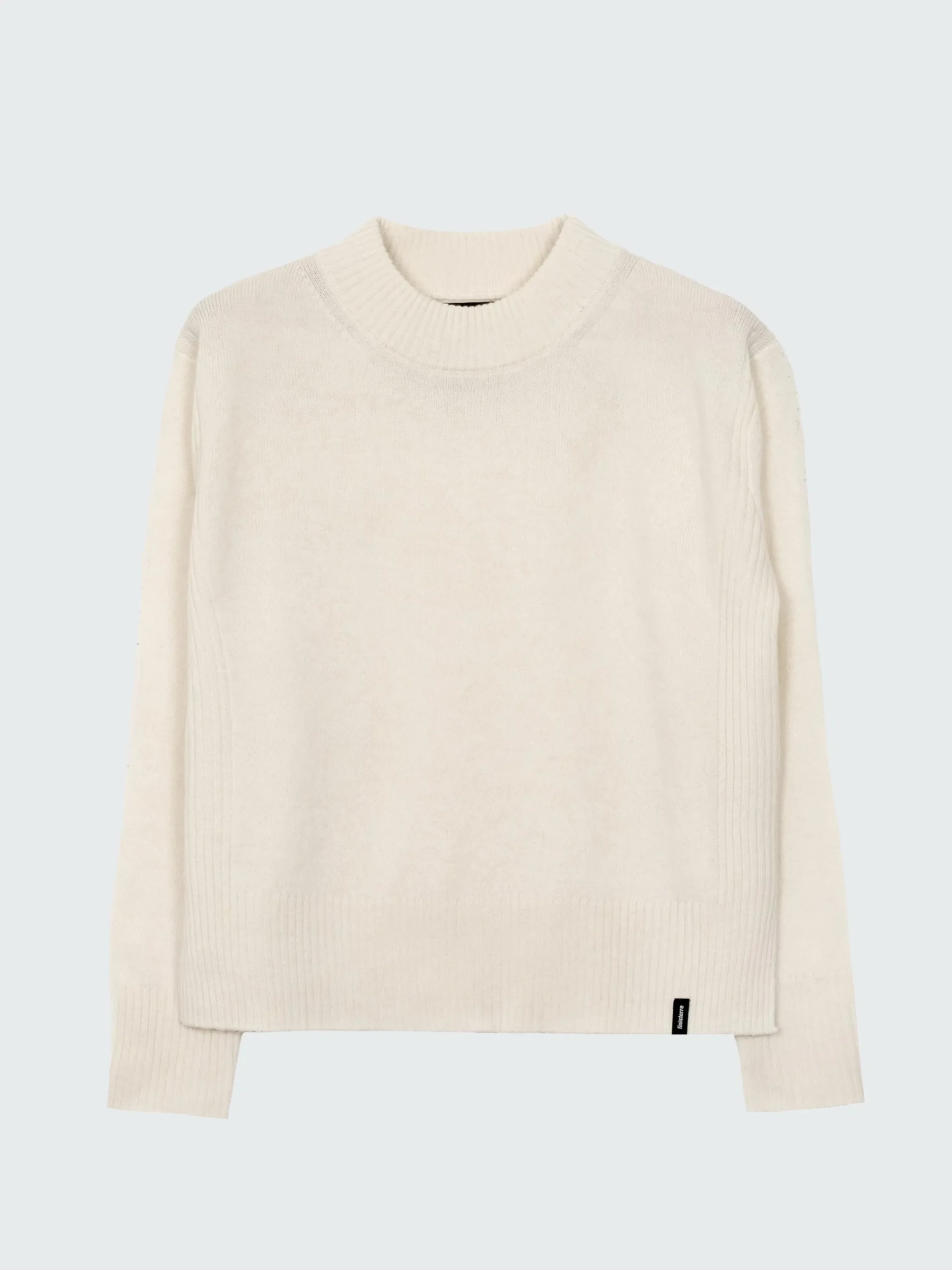 New Finisterre Women's Cavan Ribbed Knit Sweater Ecru