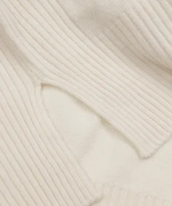 New Finisterre Women's Cavan Ribbed Knit Sweater Ecru