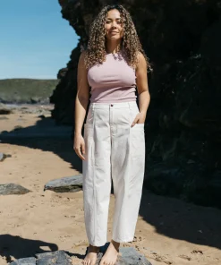 Shop Finisterre Women's Croft Workwear Balloon Pant Ecru