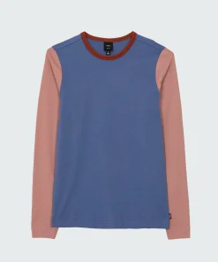 Fashion Finisterre Women's Eldon Long Sleeve T-Shirt CoastalFjord/PinkSalt