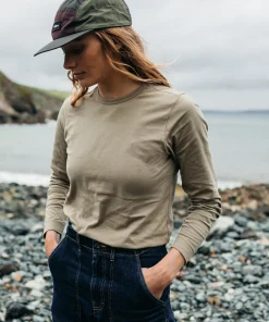 Discount Finisterre Women's Eldon Long Sleeve T-Shirt WillowGreen