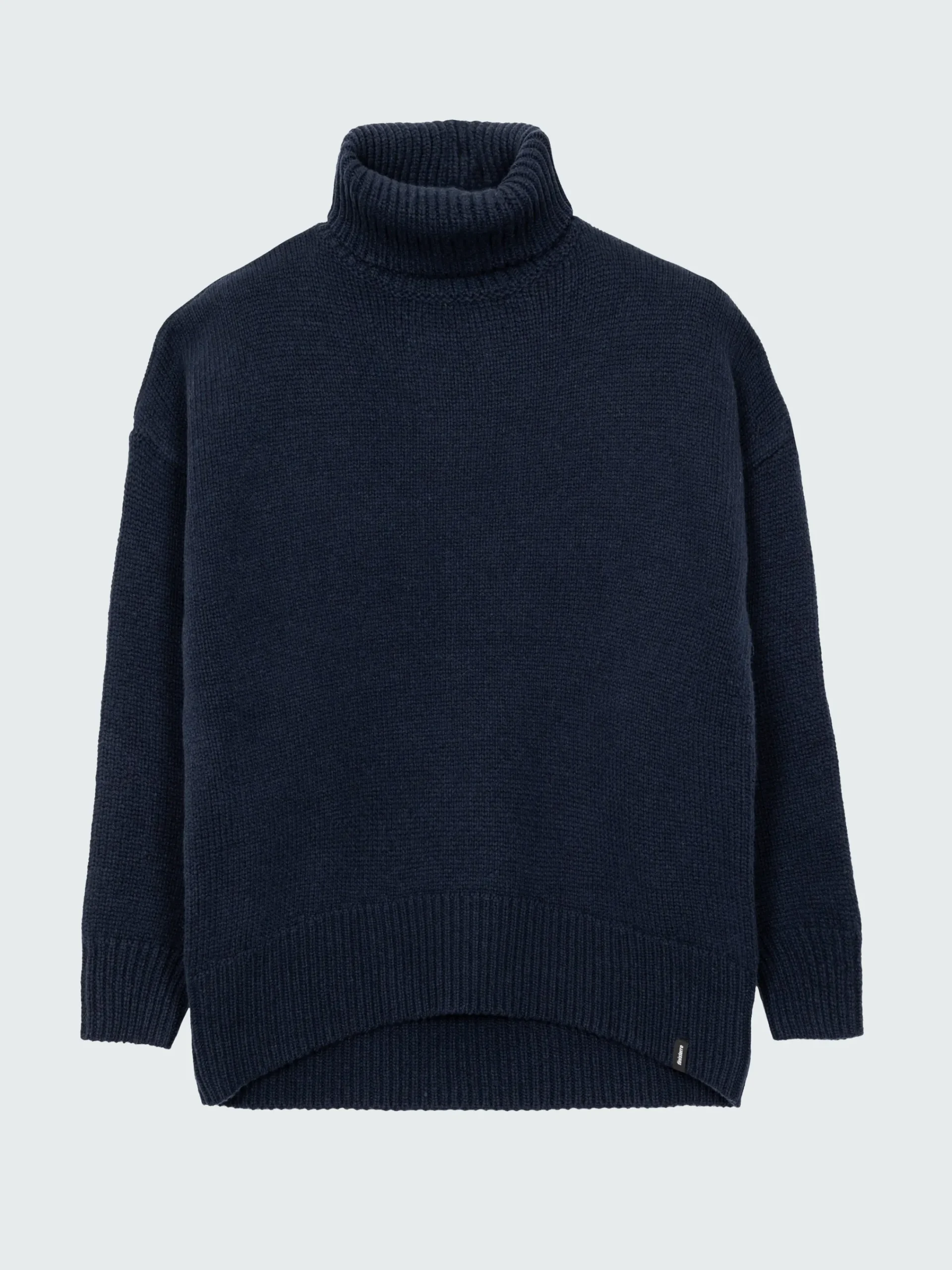 Store Finisterre Women's Eyre Roll Neck Knit Sweater Navy