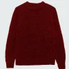 Flash Sale Finisterre Women's Farne Crew Neck Knit Jumper BerryRed