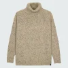 Cheap Finisterre Women's Farne Roll Neck Knit Sweater Oatmeal