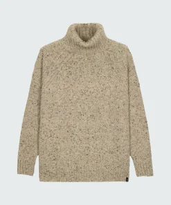 Cheap Finisterre Women's Farne Roll Neck Knit Sweater Oatmeal