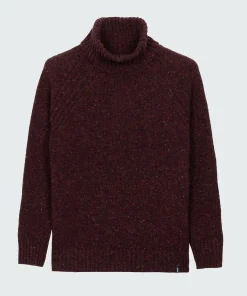 Discount Finisterre Women's Farne Roll Neck Knit Sweater BlackCherry