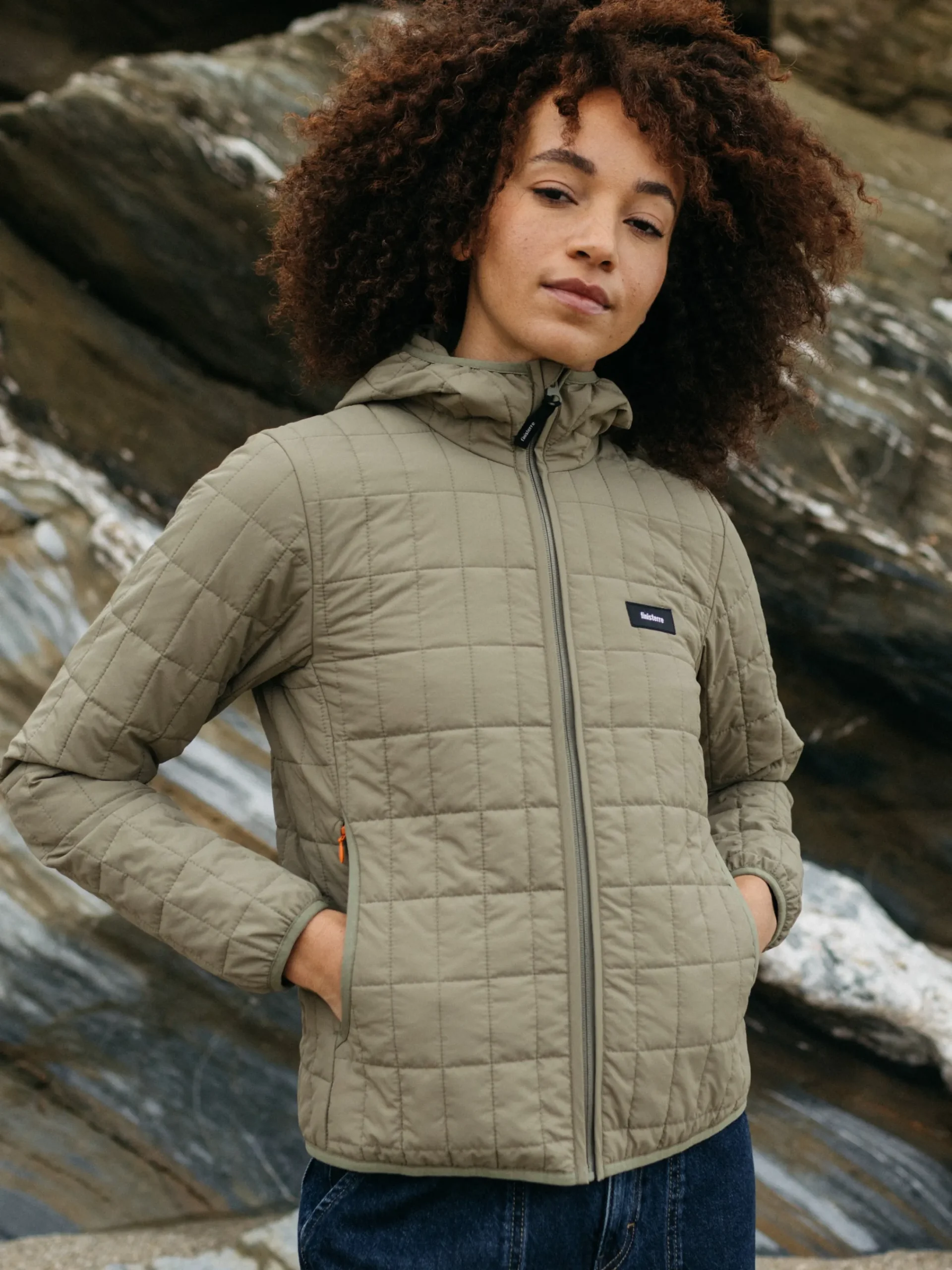 Best Sale Finisterre Women's Firecrest Hooded Jacket WillowGreen