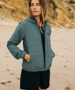 Sale Finisterre Women's Firecrest Hooded Jacket DeepSea