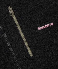 Cheap Finisterre Women's Hegen 1/4 Zip Wool Fleece RavenBlack