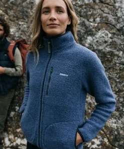Sale Finisterre Women's Hegen Full Zip Wool Fleece CoastalFjord