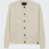 Flash Sale Finisterre Women's Mora Crew Neck Cardigan Ecru