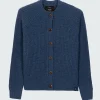 Sale Finisterre Women's Mora Crew Neck Cardigan Denim