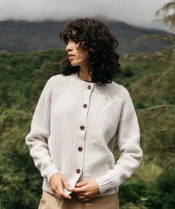 Flash Sale Finisterre Women's Mora Crew Neck Cardigan Ecru