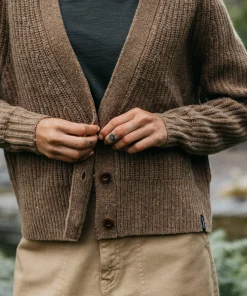 New Finisterre Women's Mora Knit Cardigan EarthBrown