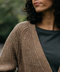 New Finisterre Women's Mora Knit Cardigan EarthBrown
