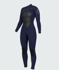 New Finisterre Women's Nieuwland 4.5/3.5mm Yulex® Chest Zip Wetsuit Ink