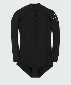 Cheap Finisterre Women's Nieuwland 2mm Yulex® Long Sleeve Swimsuit Black