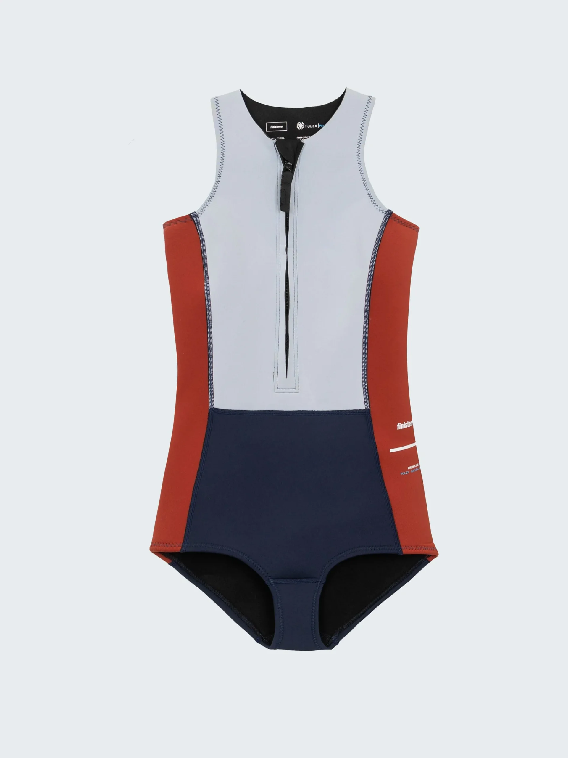 Best Sale Finisterre Women's Nieuwland 2mm Yulex® Swimsuit Navy/Sky/Rust