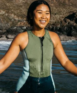 Flash Sale Finisterre Women's Nieuwland 2mm Yulex® Swimsuit Teal/Khaki/Aqua