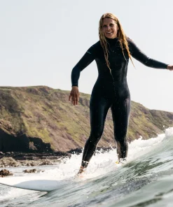 Shop Finisterre Women's Nieuwland 3.5/2.5mm Yulex® Chest Zip Wetsuit Ink