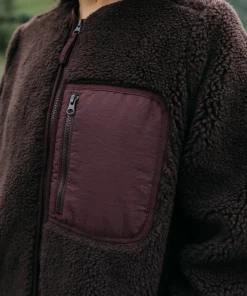 Outlet Finisterre Women's Orsik Fleece Longline Jacket SealBrown