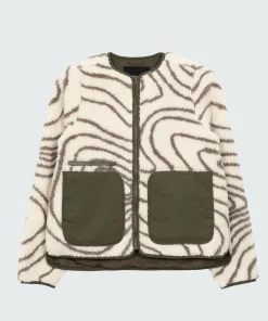 Store Finisterre Women's Orsik Fleece Printed Jacket ContourPrint