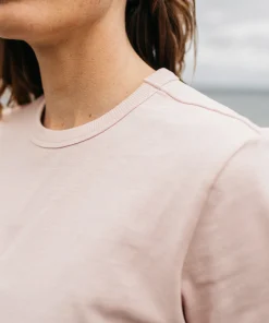 Online Finisterre Women's Recycled Orca T-Shirt PinkSmoke