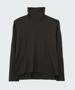 Sale Finisterre Women's Seeker Merino High Neck T-Shirt Raven