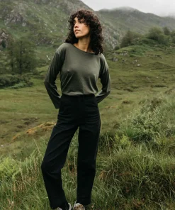 Flash Sale Finisterre Women's Seeker Merino Long Sleeve T-Shirt Olive