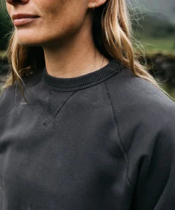 Shop Finisterre Women's Serpentine Sweatshirt RavenBlack