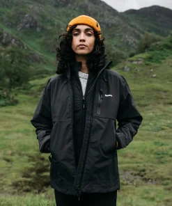 Shop Finisterre Women's Stormbird Waterproof Jacket Black