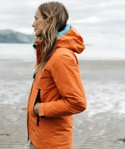 Clearance Finisterre Women's Stormbird Waterproof Jacket RedRust