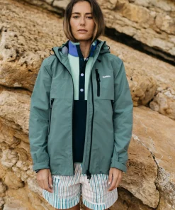 Fashion Finisterre Women's Stormbird Waterproof Jacket DeepSea