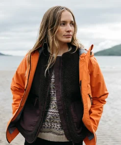 Clearance Finisterre Women's Stormbird Waterproof Jacket RedRust
