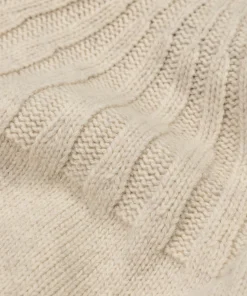 Fashion Finisterre Women's Stornoway Cable Yoke Sweater Oatmeal