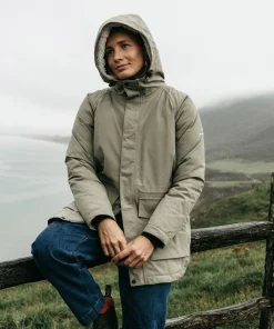 Cheap Finisterre Women's Vellus Parka Jacket WillowGreen