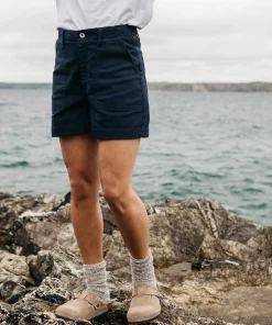 Sale Finisterre Women's Yarrel Canvas Shorts Navy