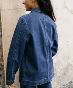 Clearance Finisterre Women's Yarrel Denim Chore Jacket RetroIndigo