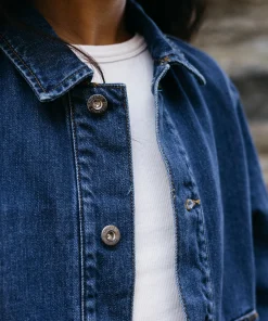 Clearance Finisterre Women's Yarrel Denim Chore Jacket RetroIndigo